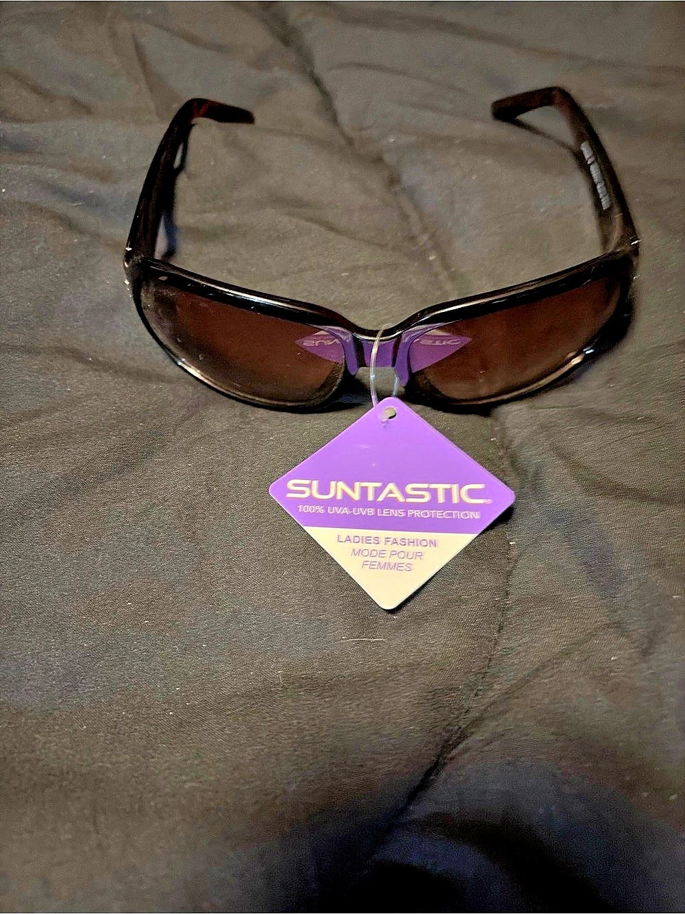Suntastic Women's Brown & Black Sunglasses